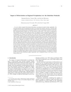 Impact of Deforestation on Regional Precipitation over the Indochina
