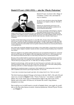 Daniel O`Leary (1841-1933) — aka the `Plucky