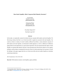Does Stock Liquidity Affect Corporate Debt