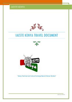 iaeste kenya travel document
