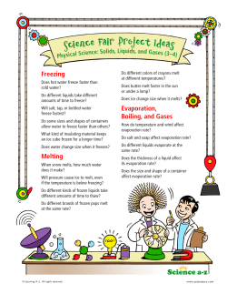 Science Fair Project Ideas