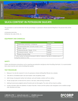 silica content in potassium silicate - Di-Corp