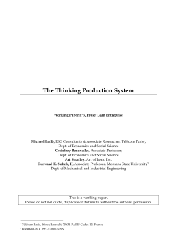 the thinking production system