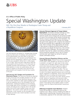 Special Washington Update