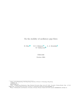 On the stability of oscillatory pipe flows