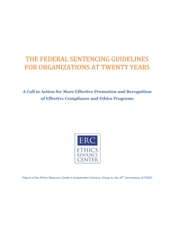 The Federal Sentencing Guidelines for Organizations at Twenty Years