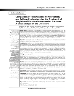 Comparison of Percutaneous Vertebroplasty and Balloon