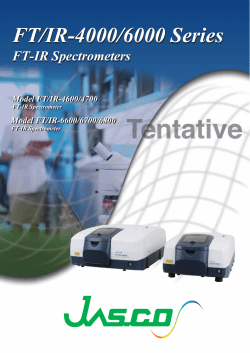 FT/IR-4000/6000 Series FT/IR-4000/6000 Series