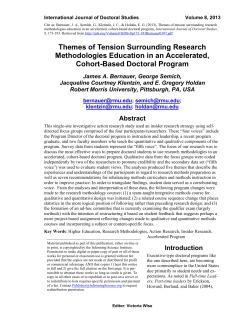 Themes of Tension Surrounding Research Methodologies