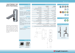 ELECTRONIC TAP WITH PHOTOCELL