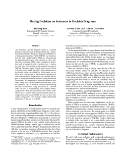 Basing Decisions on Sentences in Decision Diagrams