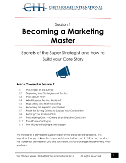Becoming a Marketing Master