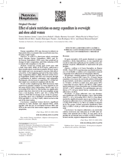 Effect of calorie restriction on energy expenditure in overweight and