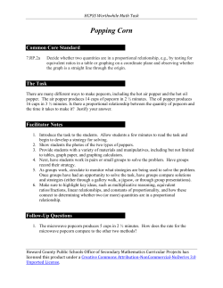 Popping Corn - Milwaukee Public Schools