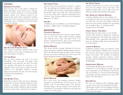 massages facials
