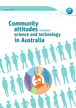 Community Attitudes Towards Science and Technology