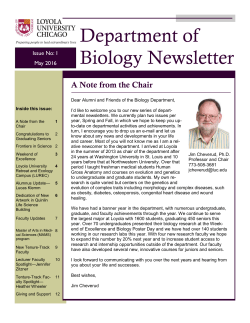 May 2016 - Loyola University Chicago