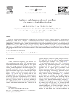 Synthesis and characterization of superhard aluminum carbonitride