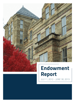 Endowment Report - Case Western Reserve University