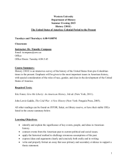 Syllabus - Western History Department