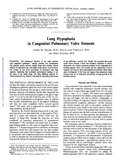 in Congenital Pulmonary Valve Stenosis