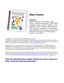 Dian Fossey - LifeSciTRC