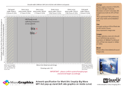Artwork specification for Mark Bric SnapUp Big Wave MP1 4x3 pop