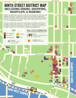 Ninth Street District Map - dcvb