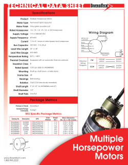 Multiple Horsepower Motors - media