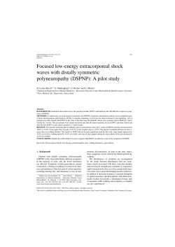 Focused low-energy extracorporeal shock waves with distally