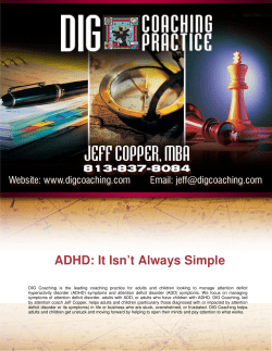 ADHD: It Isn`t Always Simple