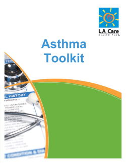 Asthma Toolkit - LA Care Health Plan
