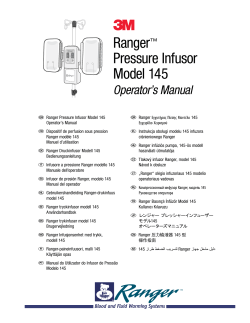 3 Ranger&trade; Pressure Infusor Model 145