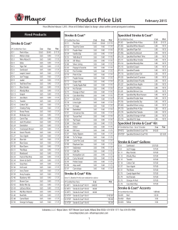 Product Price List