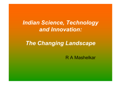 PDF - Indian Science, Technology and Innovation: The Changing