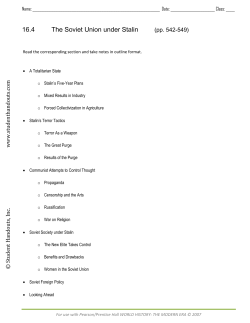 16.4 The Soviet Union under Stalin