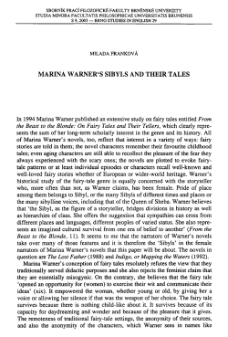 MARINA WARNER`S SIBYLS AND THEIR TALES