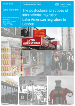 The postcolonial practices of international migration: Latin American