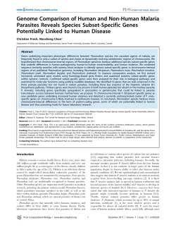 Genome Comparison of Human and Non