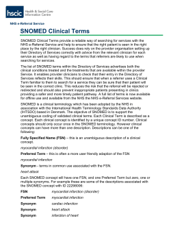 SNOMED guide