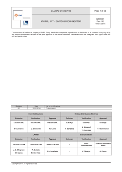GLOBAL STANDARD Page 1 of 52 MV RMU WITH SWITCH