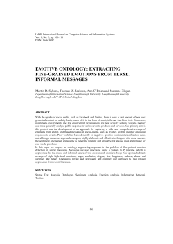 emotive ontology: extracting fine-grained emotions from terse