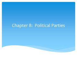 Chapter 8: Political Parties