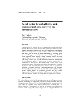 Social justice through effective anti- racism education