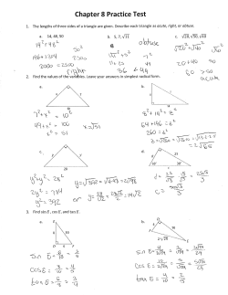 Chapter 8 Practice Test Answers