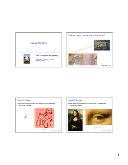 Image Objects - CS111