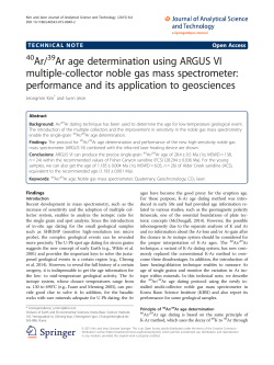 40Ar/39Ar age determination using ARGUS VI multiple