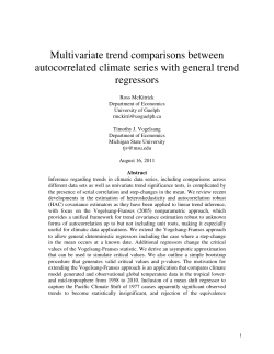 Multivariate trend comparisons between