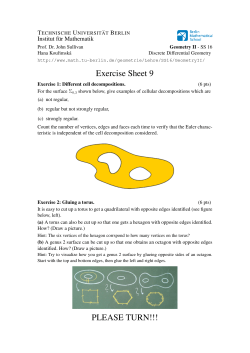Sheet 9 - TU Berlin - Institut f&uuml;r Mathematik