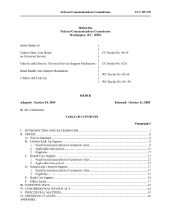 FCC 05-178 - Universal Service Administrative Company